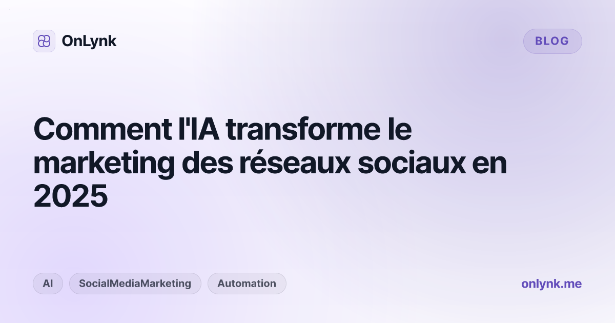 Comment l'IA transforme le marketing des réseaux sociaux en 2025