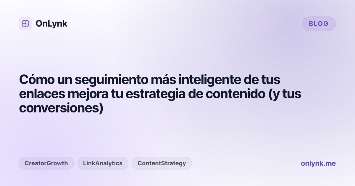 Cómo un seguimiento más inteligente de tus enlaces mejora tu estrategia de contenido (y tus conversiones)