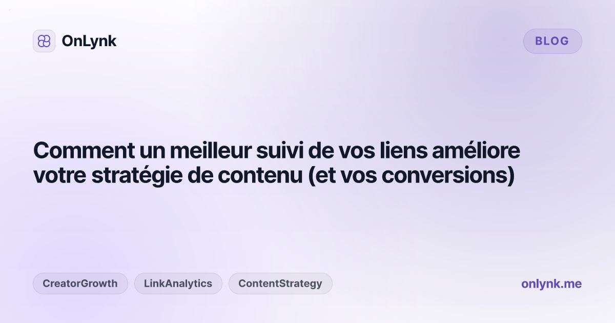 Comment un meilleur suivi de vos liens améliore votre stratégie de contenu (et vos conversions)